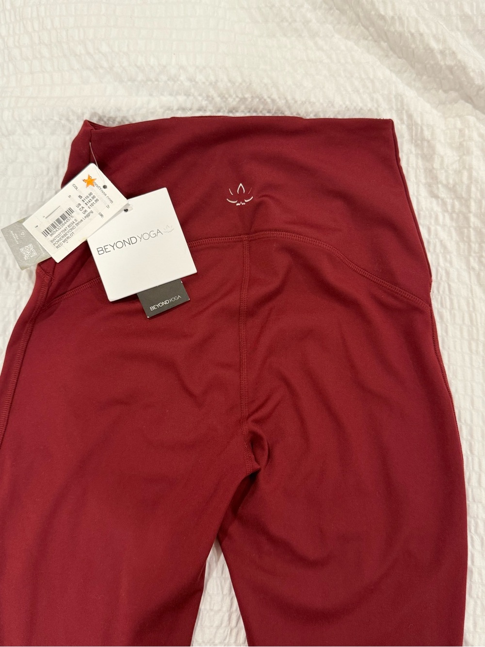 Beyond Yoga x Soul Cycle Power Beyond Strive Leggings in Red Merlot
